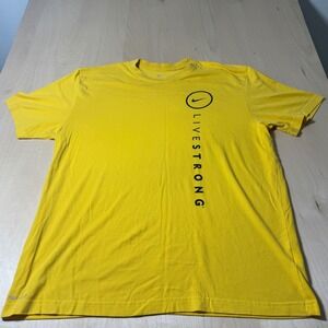 Nike Livestrong Dri-FIT Yellow Graphic‎ T-Shirt Men's Extra Large XL